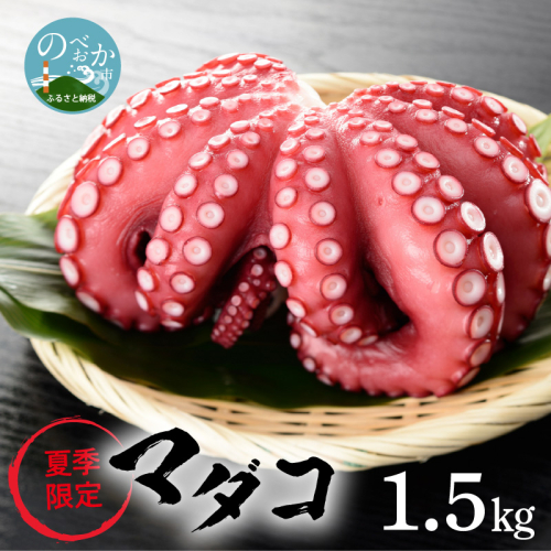 【夏季限定】マダコ(茹で)1.5Kg N014-YB342 2226038 - 宮崎県延岡市