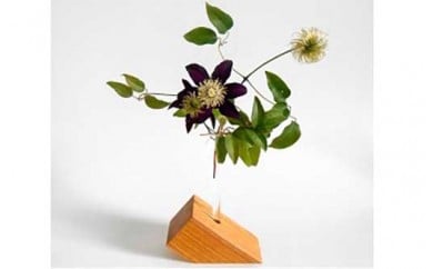 花びいどろ（ガラス一輪挿し）／台座スタンダード