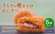 【2025年12月発送】うなぎの焼セイロおにぎり（5個入り） 110g×5個 冷凍 お握り おむすび 手作り 贈答品
