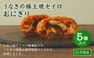 【2025年11月発送】うなぎの極上焼セイロおにぎり（5個入り） 120g×5個  冷凍 お握り おむすび 手作り 贈答品