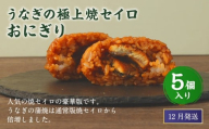 【2025年12月発送】うなぎの極上焼セイロおにぎり（5個入り） 120g×5個  冷凍 お握り おむすび 手作り 贈答品