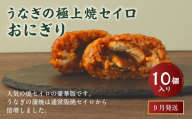【2025年9月発送】うなぎの極上焼セイロおにぎり（10個入り） 120g×10個  冷凍 お握り おむすび 手作り 贈答品