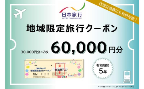 長野県長野市　日本旅行　地域限定旅行クーポン60,000円分 チケット 2228911 - 長野県長野市