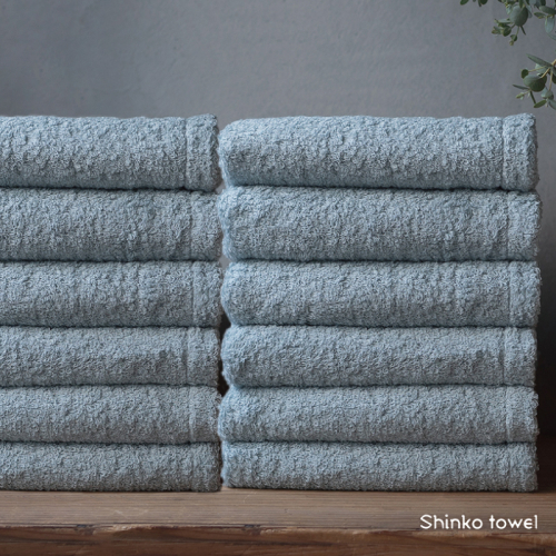 【TVで紹介！】おぅ！え～やん フェイスタオル（ブルー）12枚【泉州タオル 国産 吸水 普段使い 無地 シンプル 日用品 家族 ファミリー】  G3496 2231171 - 大阪府泉佐野市