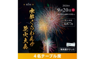 第5回水都くらわんか 花火大会 枚方会場 有料席 4名テーブル席【1653901】