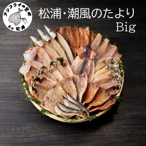 松浦・潮風のたより Ｂｉｇ( 松浦市 アジ イカ サバ カマス レンコダイ 干物 アジ開き サバフィレ 一夜干し 詰め合わせ )【B5-118】 2231348 - 長崎県松浦市