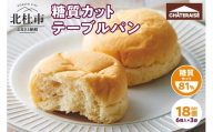 【シャトレーゼ】糖質81%カットのテーブルパン 6個入×3袋  糖質カット 朝食 ランチ おやつ 定番 パン 小麦 食物繊維 冷凍 ブレッド ぱん サンドイッチ 食品 山梨県 北杜市