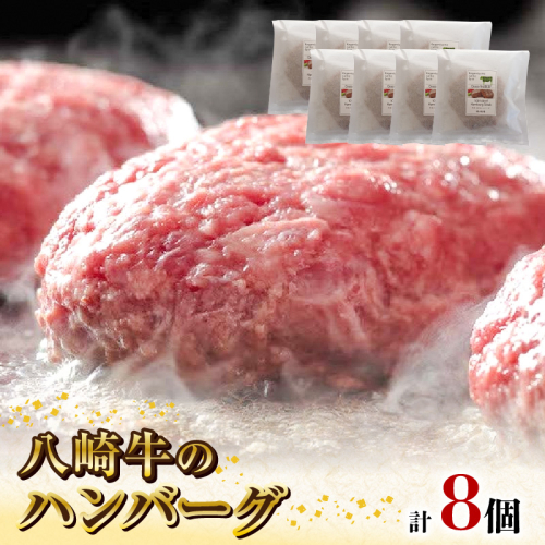 八崎牛のハンバーグ120g×8個 N0105-YZB246 2231882 - 宮崎県延岡市