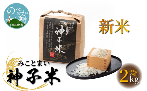新米神子米500g×4袋計2kgみことまい N0137-YA090 2233318 - 宮崎県延岡市