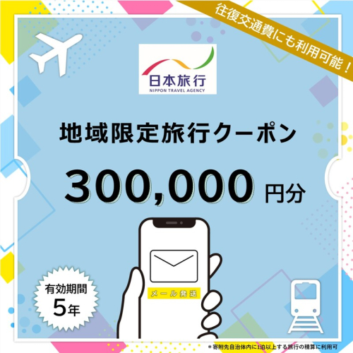沖縄県竹富町 日本旅行 地域限定旅行クーポン 300,000円分（Eメール発行）【チケット 旅行 宿泊券 ホテル 観光 旅行 旅行券 交通費 体験 宿泊 夏休み 冬休み 家族旅行 ひとり カップル 夫婦 親子 トラベルクーポン 竹富町旅行】 2234220 - 沖縄県竹富町