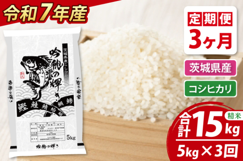 【3ヵ月定期便】 ＜令和７年産＞ コシヒカリ 5kg × 3ヵ月 精米 こしひかり 米 ごはん コメ お米 白米 国産 茨城県産 2235379 - 茨城県大洗町