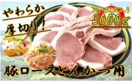 柔らか厚切り！豚ロースとんかつ用　3kg(28～32枚入り)