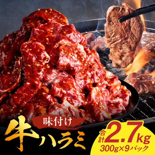【食肉総合卸 丸正】牛ハラミ味付け 2.7kg［153M14］ 2236545 - 愛知県小牧市