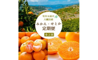 ＜発送月固定定期便＞愛媛みかん 大玉8kg×せとか3kg 定期便 ＜訳あり＞＜G25-260＞全2回【4071213】