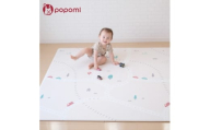popomi 抗菌もちもちプレイマット　ビビッドtown　140×200×1.6cm【1653065】