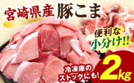 宮崎県産豚肉小間切れ 200g×10パック_M109-024-01