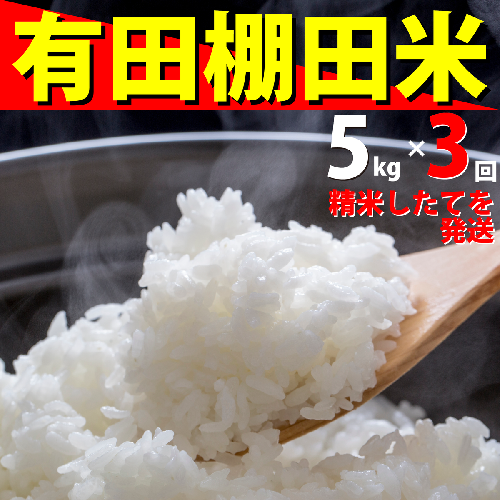 ＜予約受付＞ 令和8年 新米 『10月下旬より順次発送』『数量限定』令和8年産 有田 棚田米 5kg<3回定期便> 合計 15kg【みゆきファーム】米 5kg 精米済 白米 定期便 減農薬 organic 棚田米 有田町 令和8年度産 新米 | 50000円以内 5万円以内 | ft002 2240690 - 佐賀県有田町