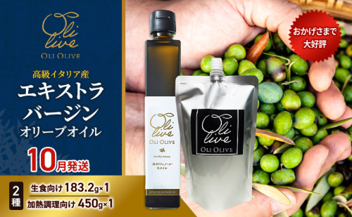 高級イタリア産 エキストラ・ヴァージンオリーブオイル 2種2点　2026年10月中旬から発送 調味料 油 オリーブ油 食用油 静岡県 袋井市 2240872 - 静岡県袋井市