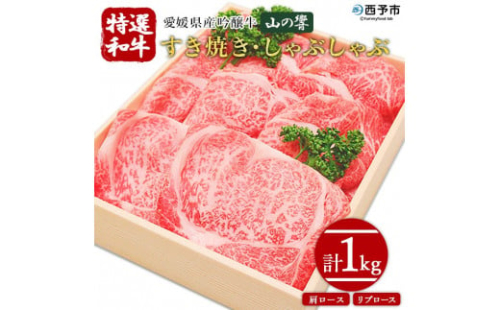 愛媛県産吟醸牛「山の響」特選和牛すき焼き・しゃぶしゃぶ（国産黒毛和牛）