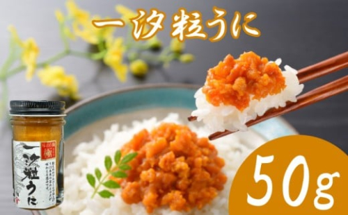 うに 粒うに 一汐粒うに 50g ウニ 粒雲丹 瓶うに 瓶詰め アルコール漬け 常温 ご褒美 贅沢 夜食 おつまみ 発祥 下関 山口 2246310 - 山口県下関市