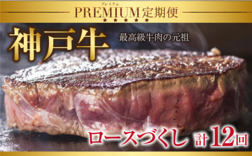 特選 神戸牛 定期便 12回 ロースづくし 定期便 神戸牛 素牛 但馬牛 A4ランク以上 神戸ビーフ 但馬ビーフ 世界農業遺産 和牛 国産 黒毛和牛 牛肉 お肉 ロース ヒレ サーロイン 旨い すき焼き ステーキ 焼肉 人気 おすすめ 冷凍 おすそ分け 224787 - 兵庫県朝来市