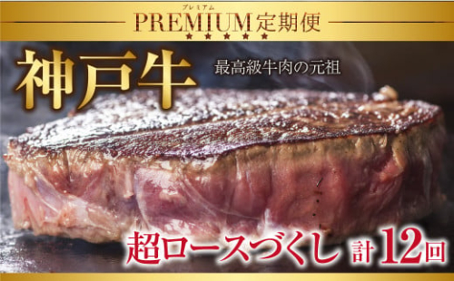 特選 神戸牛 定期便 12回 超ロースづくし 定期便 神戸牛 素牛 但馬牛 A4ランク以上 神戸ビーフ 但馬ビーフ 世界農業遺産 和牛 国産 黒毛和牛 牛肉 お肉 ロース ヒレ サーロイン 旨い すき焼き ステーキ 焼肉 人気 おすすめ 冷凍 おすそ分け 224788 - 兵庫県朝来市