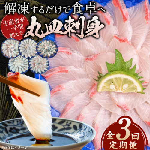 【3ヶ月定期便】(冷凍)解凍するだけで食卓へ！生産者が一手間加えた丸皿刺身 N015-YD0238 2249251 - 宮崎県延岡市