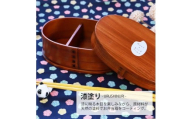 みよし漆器本舗 曲げわっぱ お弁当箱 600ml 約17.5×11.5×高さ6.5cm 小判型 弁当箱 一段 お米 コメ おこめ ライス 曲げわっぱ弁当箱 漆塗り