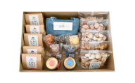 【岐阜のお菓子と工芸品】かりんとう＆招き猫マドレーヌ＆マカポン＆百々染トートバッグ＆ジャム