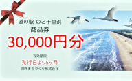 道の駅 のと 千里浜 オリジナル商品券 30000円 地域振興券 プレゼント 贈答品 贈り物 地域商品券 商品交換券 道の駅利用券 観光地 千里浜なぎさドライブウェイ 千里浜海岸 石川 羽咋 能登 災害復興 復興支援