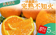 一法農園の完熟不知火　ご家庭用 ちょこっと訳あり　M-3Lサイズ混合 5kg【2026年2月上旬～3月下旬までに順次発送】 / みかん ミカン 蜜柑 不知火 デコポン