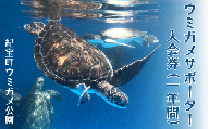 紀宝町ウミガメ公園 ウミガメサポーター（1年間） /  ウミガメ サポーター ウミガメ公園 三重県 紀宝町 イベント 餌やり