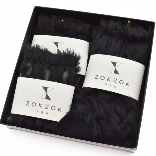 上質感を足にまとうラグジュアリーソックス ZOKZOK 3足セット (ブラック系) /// 靴下 くつした くつ下 ソックス 足元 ラグジュアリー 婦人 レディース 女性  セット 母の日 ファッション おしゃれ 日本製 奈良県 広陵町 2253809 - 奈良県広陵町