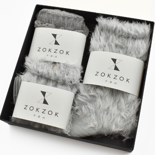 上質感を足にまとうラグジュアリーソックス ZOKZOK 3足セット (シルバー系) /// 靴下 くつした くつ下 ソックス 足元 ラグジュアリー 婦人 レディース 女性  セット 母の日 ファッション おしゃれ 日本製 奈良県 広陵町 2253811 - 奈良県広陵町