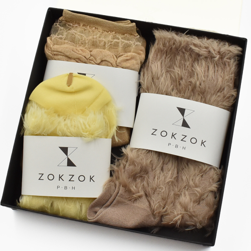 上質感を足にまとうラグジュアリーソックス ZOKZOK 3足セット (ベージュ系) /// 靴下 くつした くつ下 ソックス 足元 ラグジュアリー 婦人 レディース 女性  セット 母の日 ファッション おしゃれ 日本製 奈良県 広陵町 2253859 - 奈良県広陵町