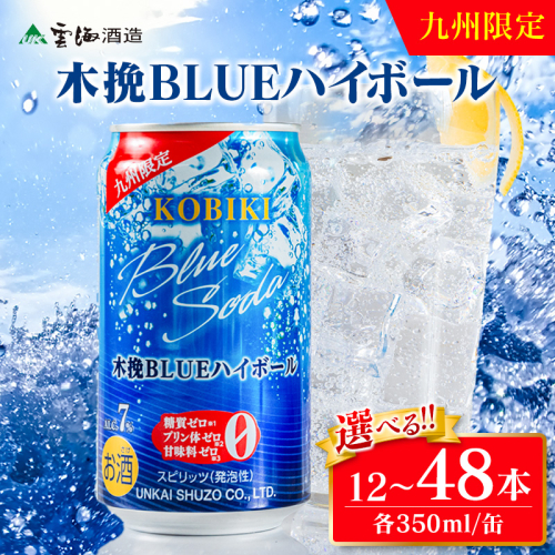 選べる！お届け本数【雲海酒造】九州限定 木挽BLUE ハイボール 350ml 12本 24本 48本（木挽ブルー） 2255297 - 宮崎県綾町