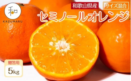 贈答用 森本農園の手選別 厳選セミノールオレンジ 約5kg 和歌山県産 サイズ混合 ［北海道・沖縄・離島配送不可］［2026年4月中旬から順次発送］［RN111］ 2257920 - 和歌山県上富田町