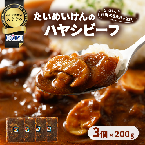 ≪小田急百貨店おすすめ≫「たいめいけん」ハヤシビーフ 200g×3個 2258298 - 神奈川県相模原市