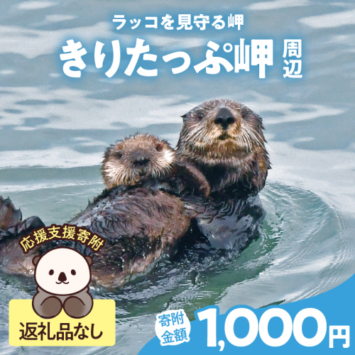 ラッコを見守る岬「きりたっぷ岬」周辺の環境整備　1000円分 返礼品なし_H0028-007 2258526 - 北海道浜中町