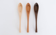 carenca花蓮華 3本セット(チェリー、メープル、ウォルナット各1種類)　日田市 / Hatuka　カトラリー レンゲ 木製 [AREZ009]