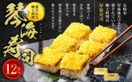 【愛される郷土料理】 琴海寿司 12切入 2箱（合計約780g） ／ 寿司 押し寿司 お寿司 おすし おし寿司 すし 長崎県 長崎市 冷凍