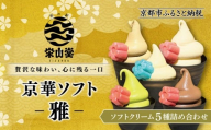【坂の駅 栄山堂】京華ソフト～雅～ソフトクリーム5種詰め合わせ｜京都 清水 老舗 スイーツ店 アイス ギフト 人気セット [ 京のソフトクリーム5種セット 濃厚抹茶 ほうじ茶 ロイヤルバニラ ロイヤルショコラ 豆乳バニラ 人気 おすすめ アイス スイーツ お菓子 デザート ギフト プレゼント お取り寄せ 通販 送料無料 ふるさと納税 ]