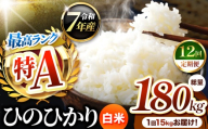 【 定期便 12回 】熊本県産 ひのひかり 白米 15kg | お米 米 こめ おこめ 精米 白米 ヒノヒカリ 15キロ ご飯 国産 国産米 定期 くまもと 熊本 熊本県 玉名市 玉名