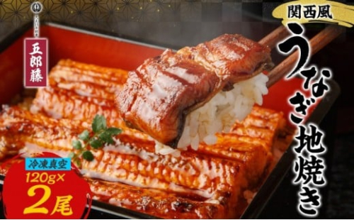 関西風うなぎ地焼き 冷凍真空 2尾×120g うなぎ ウナギ タレ 老舗 伝統 蒲焼き 真空パック 小分け 丑の日 ひつまぶし うな重 お取り寄せ グルメ プレゼント 贈答 贈り物 土用の丑の日 五郎藤 大阪府 堺市 2267414 - 大阪府堺市