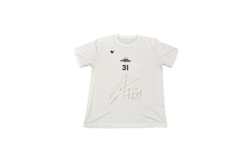 信州ブレイブウォリアーズ　選手着用アイテム_#31 三ツ井利也選手（直筆サイン入りTシャツ）長野市 バスケットボール バスケットボールチーム グッズ 2268712 - 長野県長野市