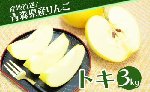 青森県産 りんご トキ 3kg 青森 リンゴ 林檎 とき 果汁 果物 フルーツ アップル 新鮮 おやつ デザート プレゼント 贈り物 お取り寄せ 常温 送料無料 青森県 西目屋村 2269126 - 青森県西目屋村