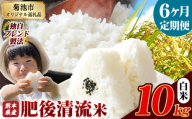 【6ヶ月定期便】熊本県産 白米 肥後清流米 10kg 熊本県産 ふるさと納税 精米 米 こめ ふるさとのうぜい コメ お米 おこめ《お申込み月の翌月から発送予定》