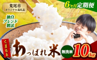 【6ヶ月定期便】熊本県産 くまもとあっぱれ米 ブレンド米 10kg 熊本県産 ふるさと納税 無洗米 精米 米 こめ ふるさとのうぜい コメ お米 おこめ《お申込み月の翌月から発送予定》