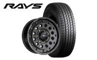 MID WHEELS NITRO POWER H12 SHOTGUN　バレルブラック x スタッドレスタイヤセット TOYOTA HIACE サイズ