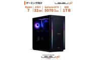 パソコン工房 ミドルタワーゲーミングPC Ryzen 7/5070 Ti/287